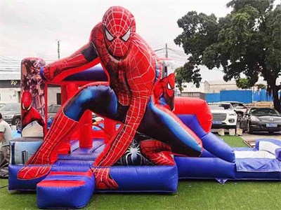Inflatable Bounce House Spiderman Water Slide